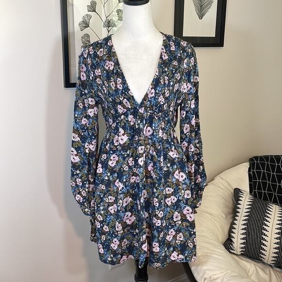 NWOT Wild Fable floral cottagecore mini dress - Picture 2 of 10
